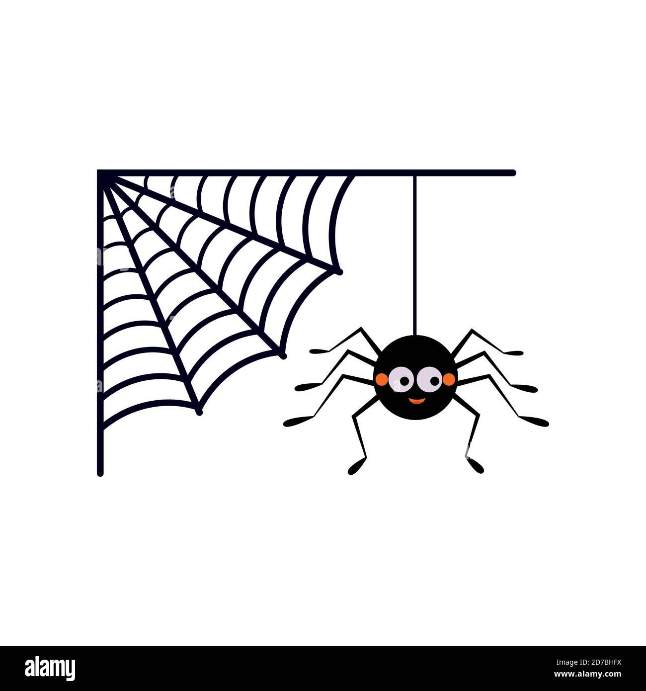 Wallpaper #aRnOEo8BtGB6xQ786WQF16 Illustration Spider Cute Hanging Stock Vector Images Alamy