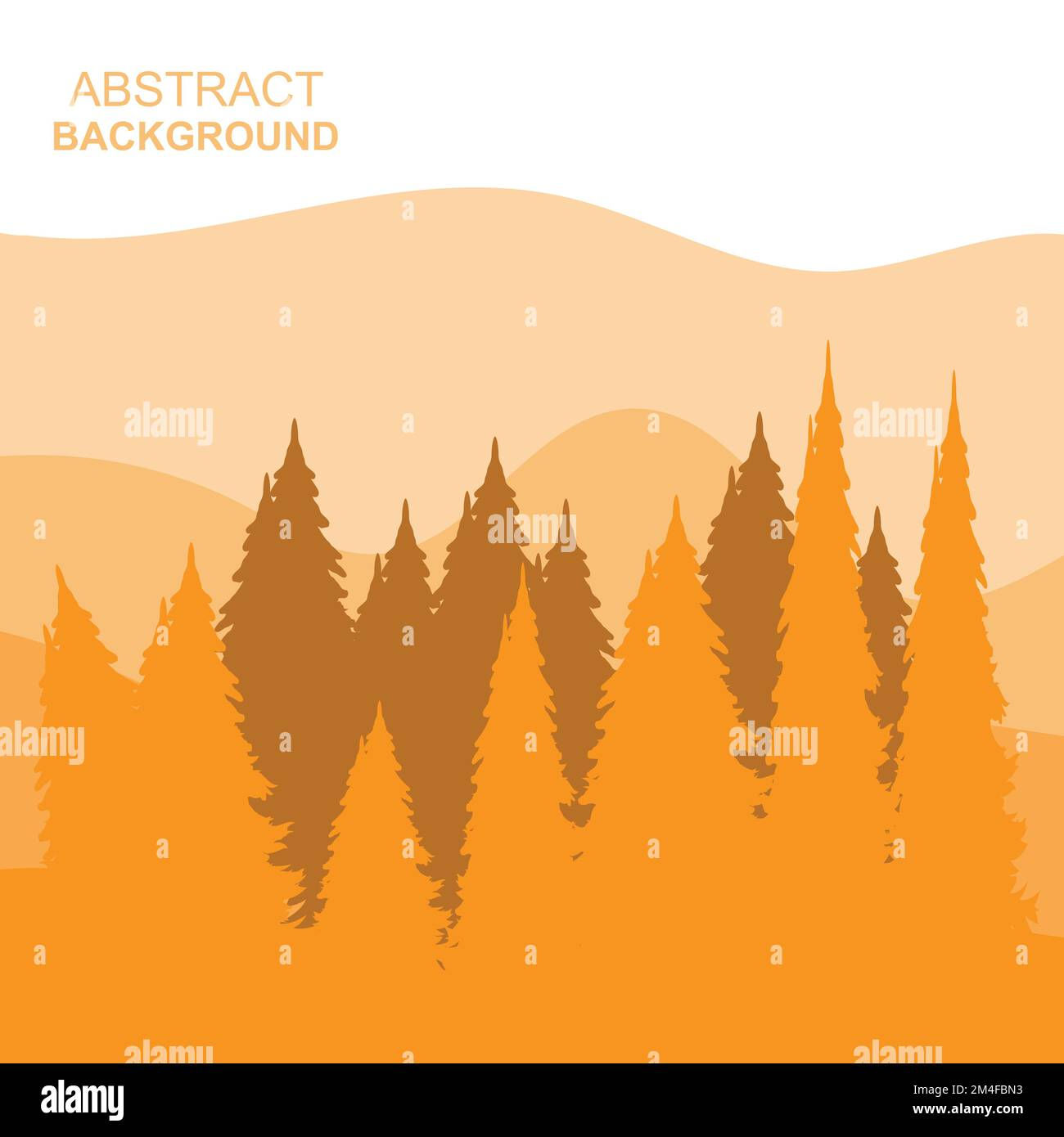 Wallpaper #qh0TLZMBlOZrFDOkGc5n87 Abstract Forest Mountains Vector Illustration Background Design Stock