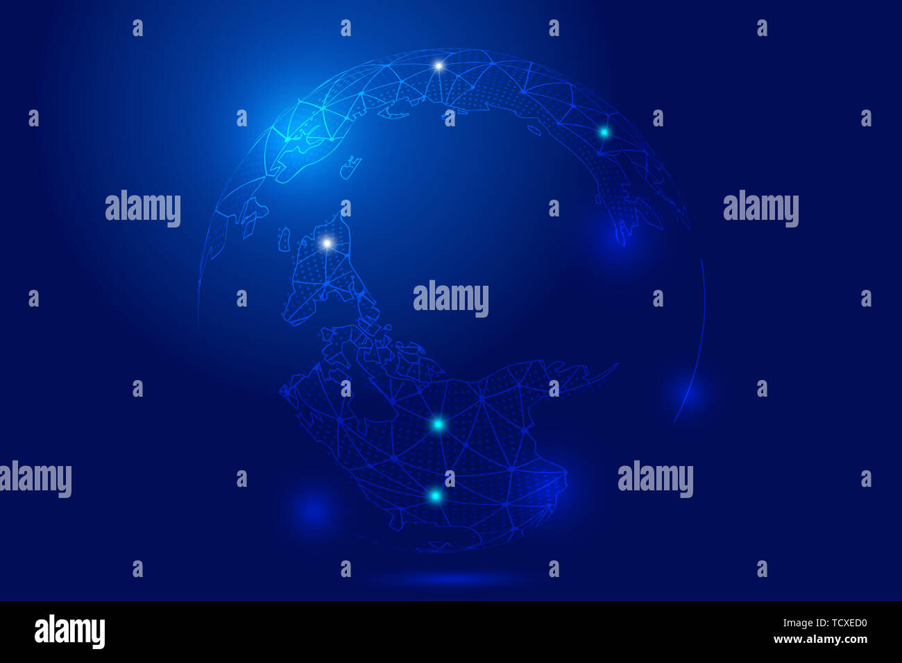 Wallpaper #_Gep6ZIBSpphPi3-WkJU164 Point Line Link Digital Earth Composition Luminescent Sphere