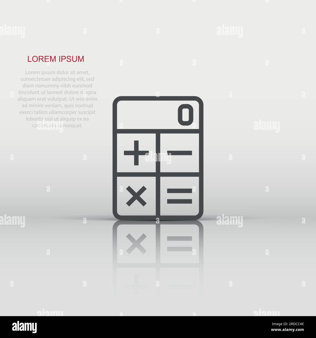 Wallpaper #XmepBpMBSpphPi3-QcIQ252 Calculator Icon in Flat Style Calculate Vector Illustration on White