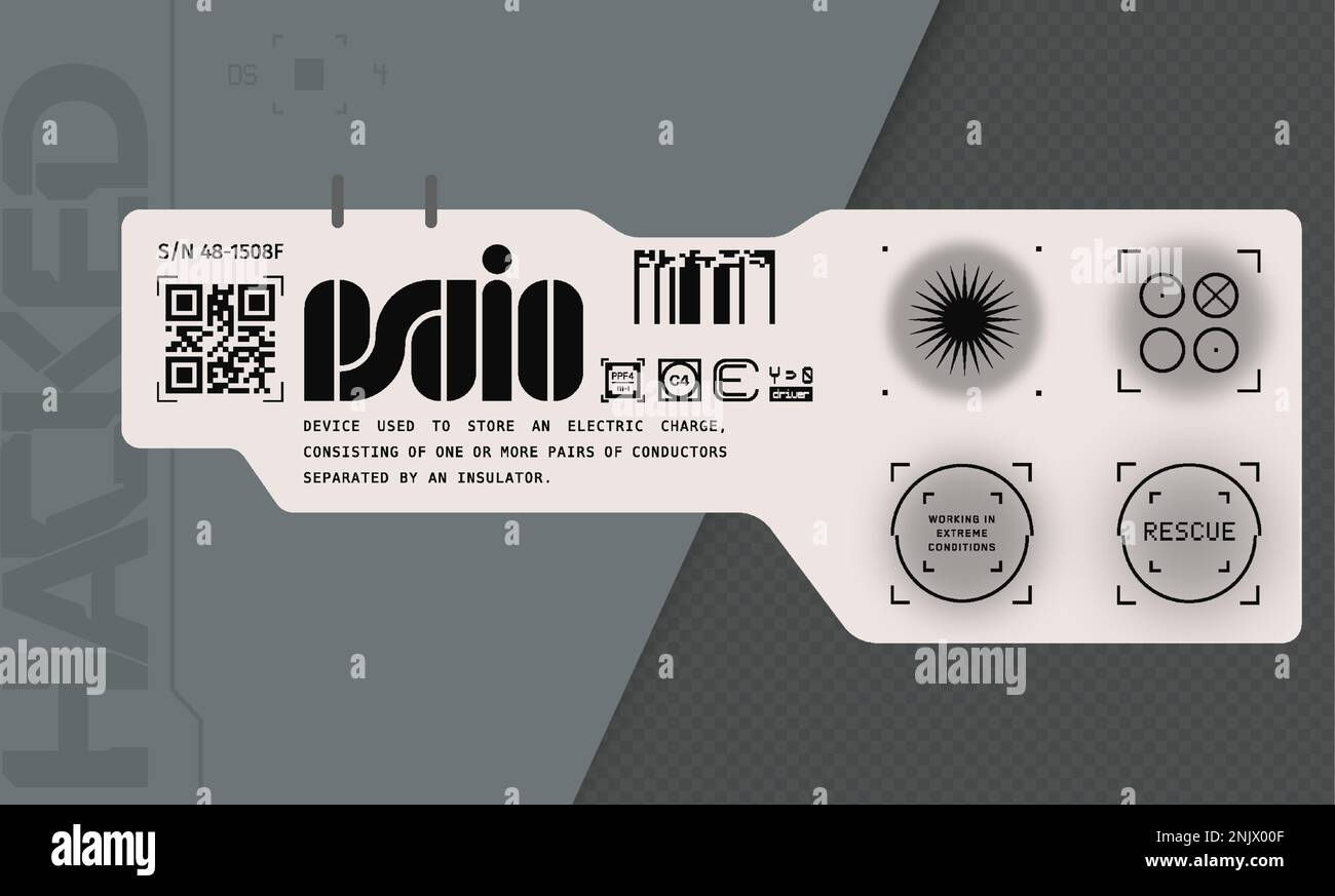 Wallpaper #FKl0h5cBxbDgA0Rl9u4m62 Cyberpunk Decal Vector Sticker Label in Futuristic Style Sci Fi