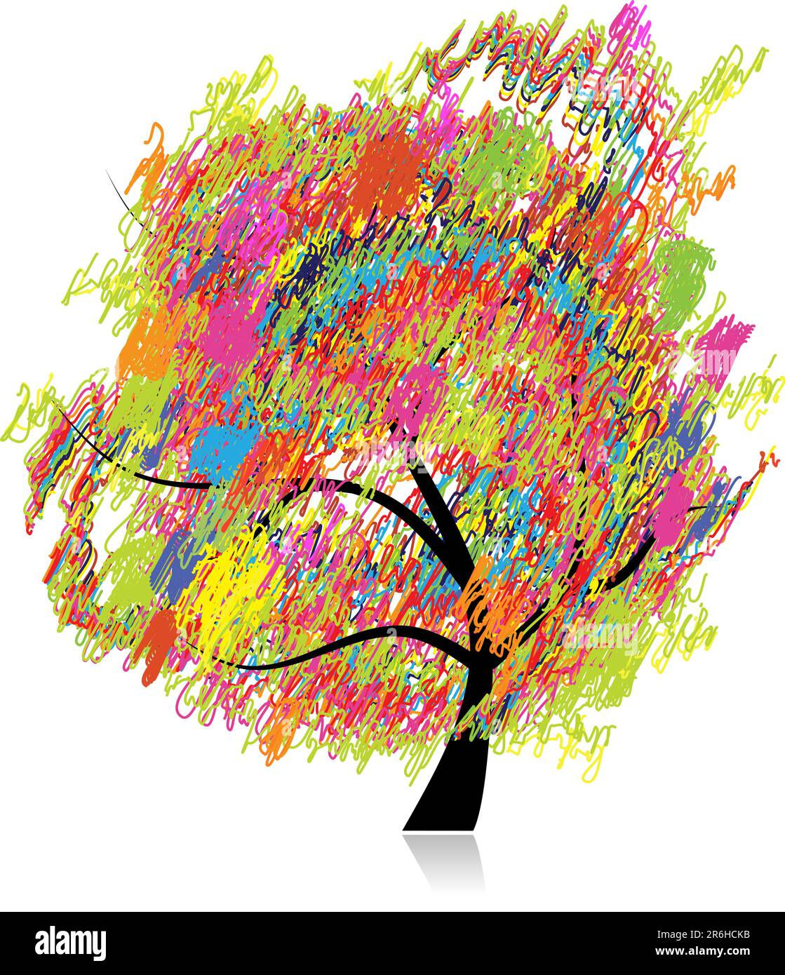 Wallpaper #BWgvFZMBSpphPi3-Zwec15 Colorful Art Tree Pencil Sketch Drawing Stock Vector Image Art Alamy