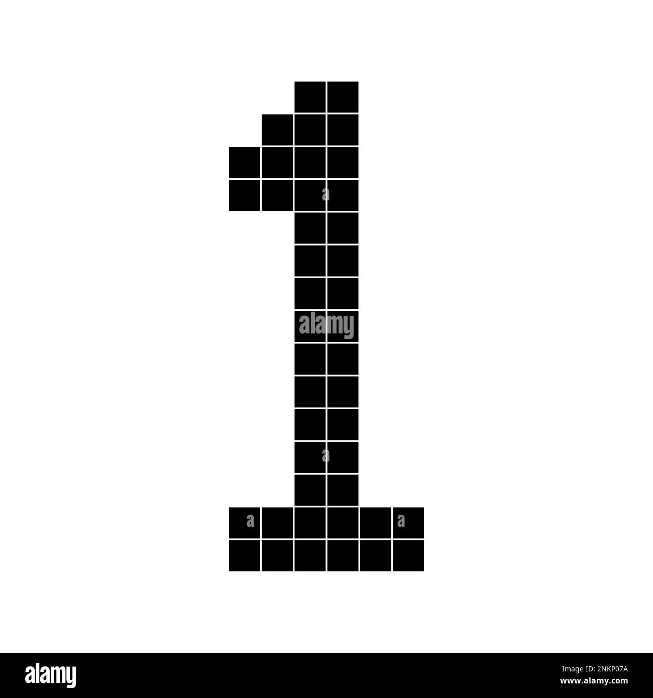 Wallpaper #8kDiMJMBJhL2WPbaXMPE38 Number 1 One 3D Cube Pixel Shape Minecraft 8 Bit Stock Vector Image