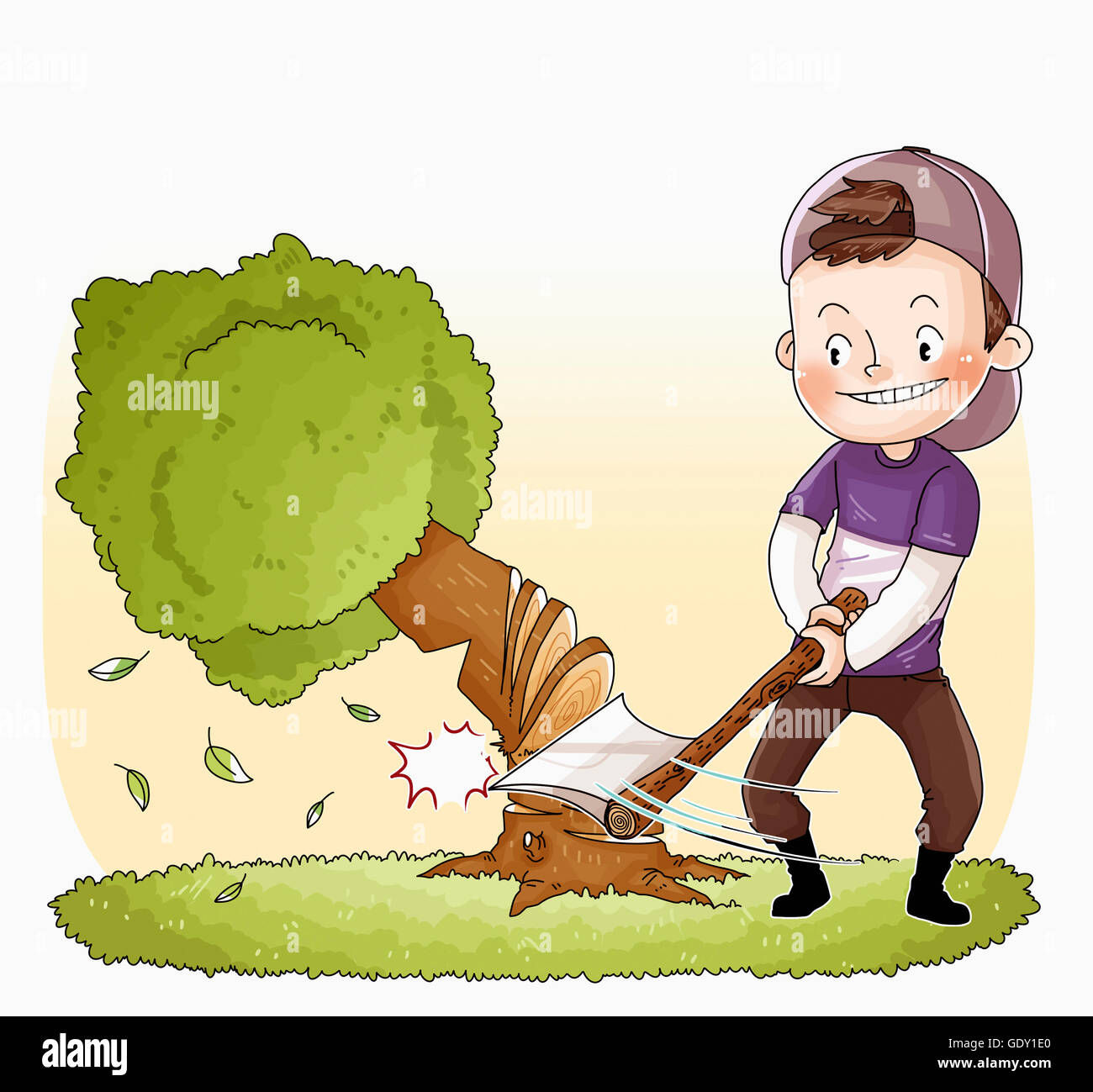 Wallpaper #9mdFCpMBSpphPi3-NNO0430 Top 178 Man Cutting Tree Animation Inoticianet