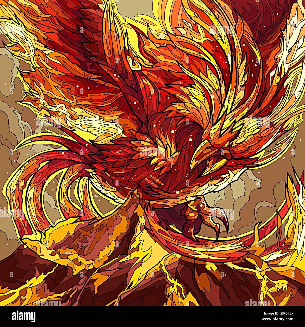 Wallpaper #2bc96 Image of a Majestic White Fire Phoenix on Craiyon