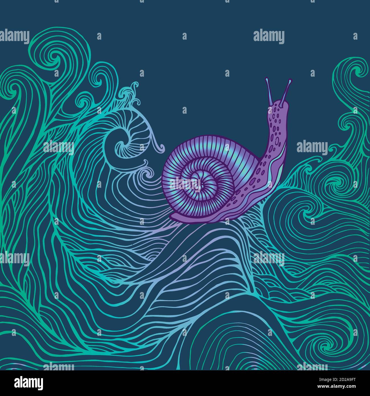 Wallpaper #7DE0NZMB5zzyi_yYk1WD294 Surreal Snail Stock Vector Images Alamy