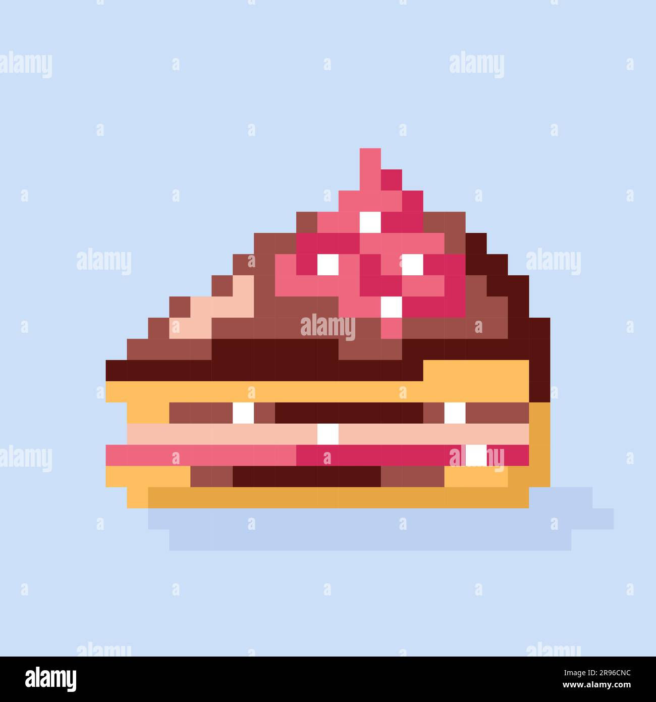 Wallpaper #42exDJMBSpphPi3-h9_r49 Cake Vector Icon Retro 80s Pixel Art Flat Style Stock Vector Image