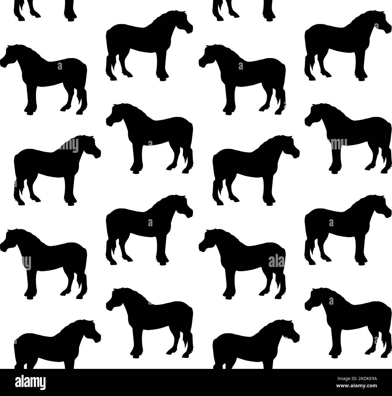 Wallpaper #4r27o5cBxtB1RJ-Khbj259 Vector Seamless Pattern of Hand Drawn Draft Horse Silhouette Isolated