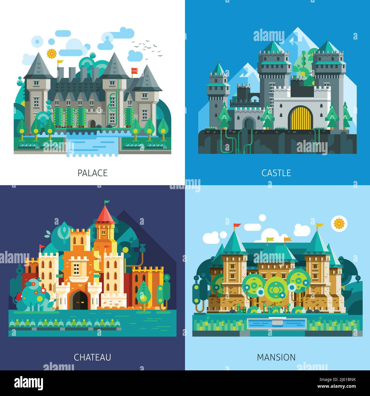 Wallpaper #RTHgNZMB5zzyi_yYklgh437 Renaissance Villa Fortress Stock Vector Images Alamy