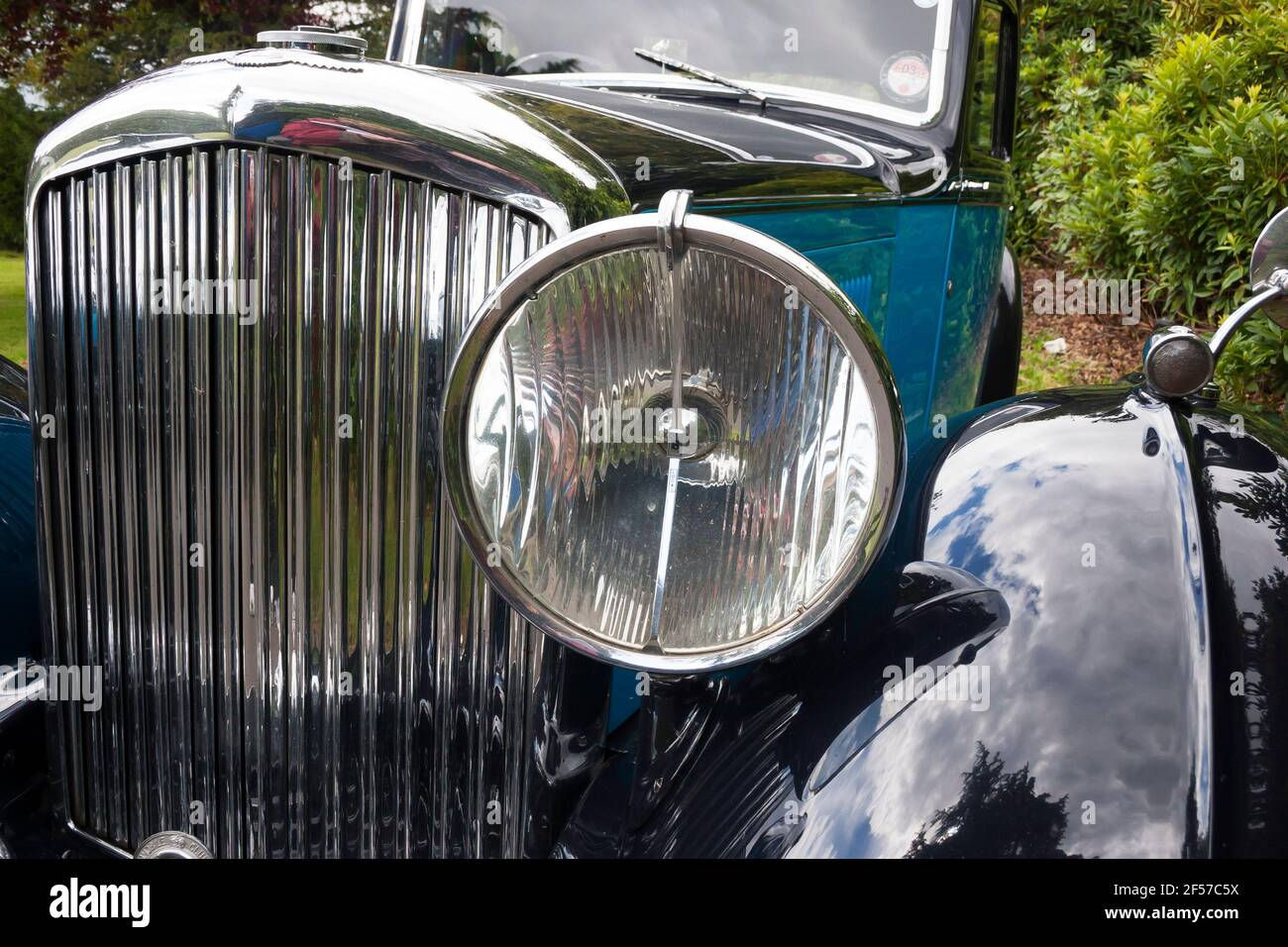 Wallpaper #69ec4 Morgan Sports Car Front Grill with Badges Stock Photo Royalty Free