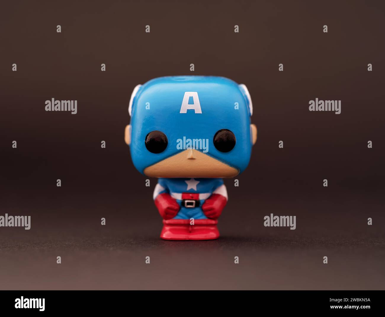 Wallpaper #vWfWEJMBSpphPi3-LPSt351 Tambov Russian Federation January 07 2024 a Captain America Funko