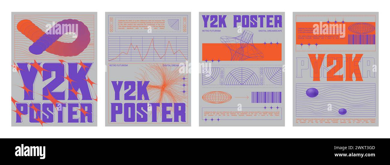 Wallpaper #Drjq2pIBJvJKYCmEPvSR39 Set of Retro Futuristic Vibe Banners Vector Realistic Illustration of