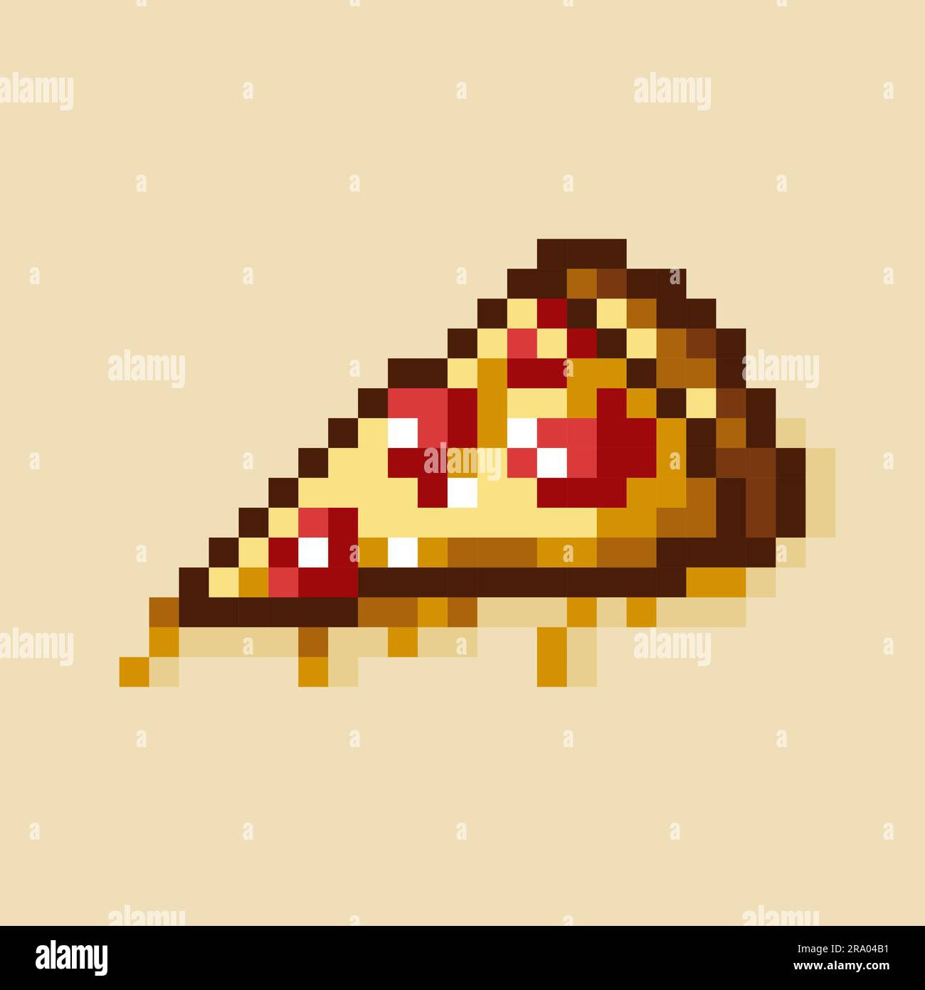 Wallpaper #42exDJMBSpphPi3-h9_r23 Pizza Vector Icon Retro 80s Pixel Art Flat Style Stock Vector Image