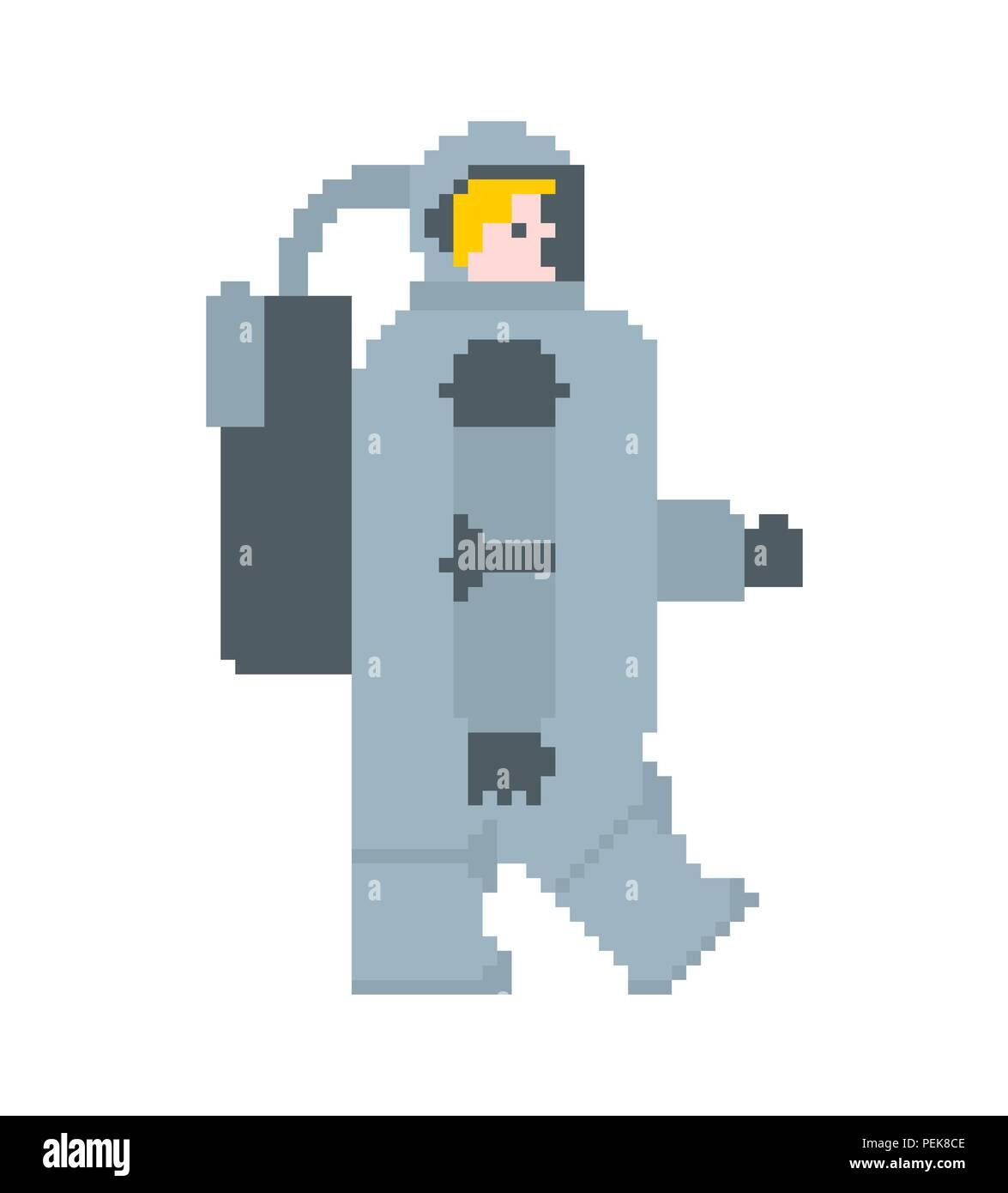 Wallpaper #YjGbNZMB5zzyi_yY1Fda41 Astronaut Pixel Art Cosmonaut 8 Bit Spaceman Vector Illustration