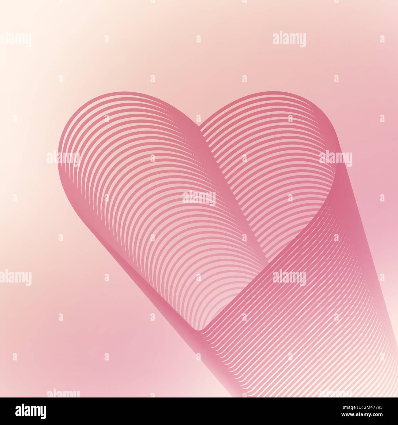 Wallpaper #tGeU55IBSpphPi3-kjik35 Aesthetic Valentines Day Greeting Card Heart Shaped Stripes Vector