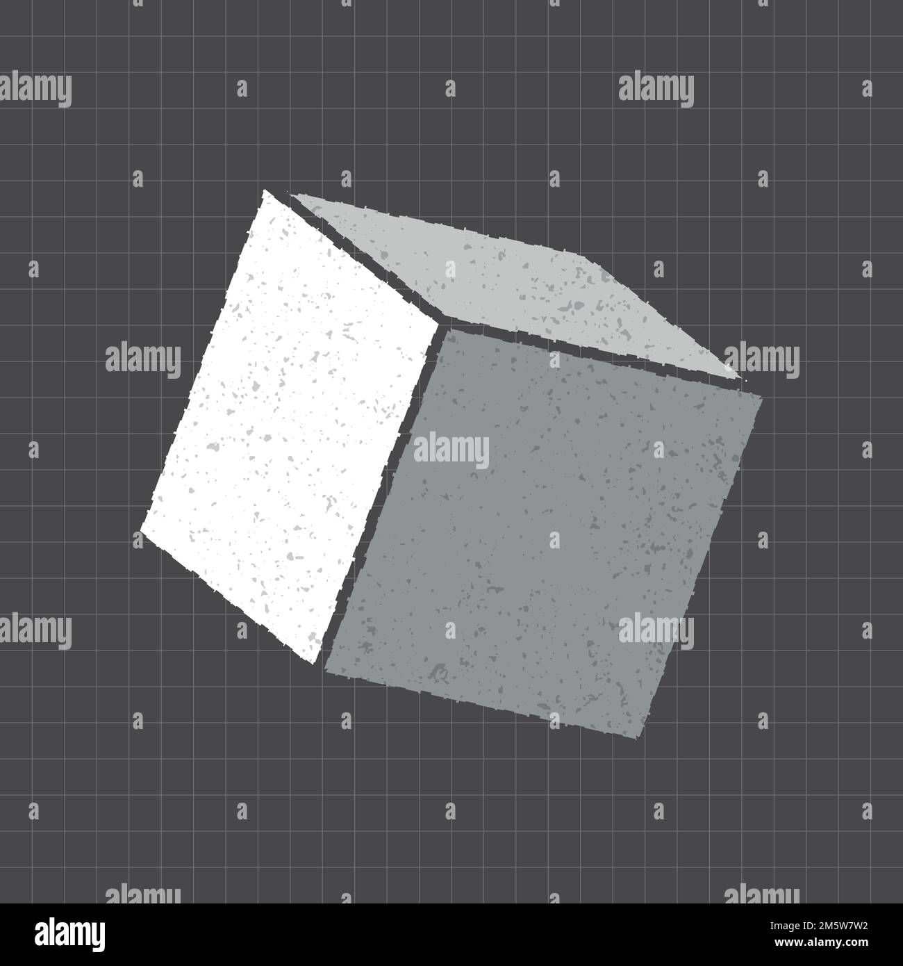 Wallpaper #_2cZC5MBSpphPi3-tdcF22 Gray 3D Geometric Cube on a Black Background Vector Stock Vector Image