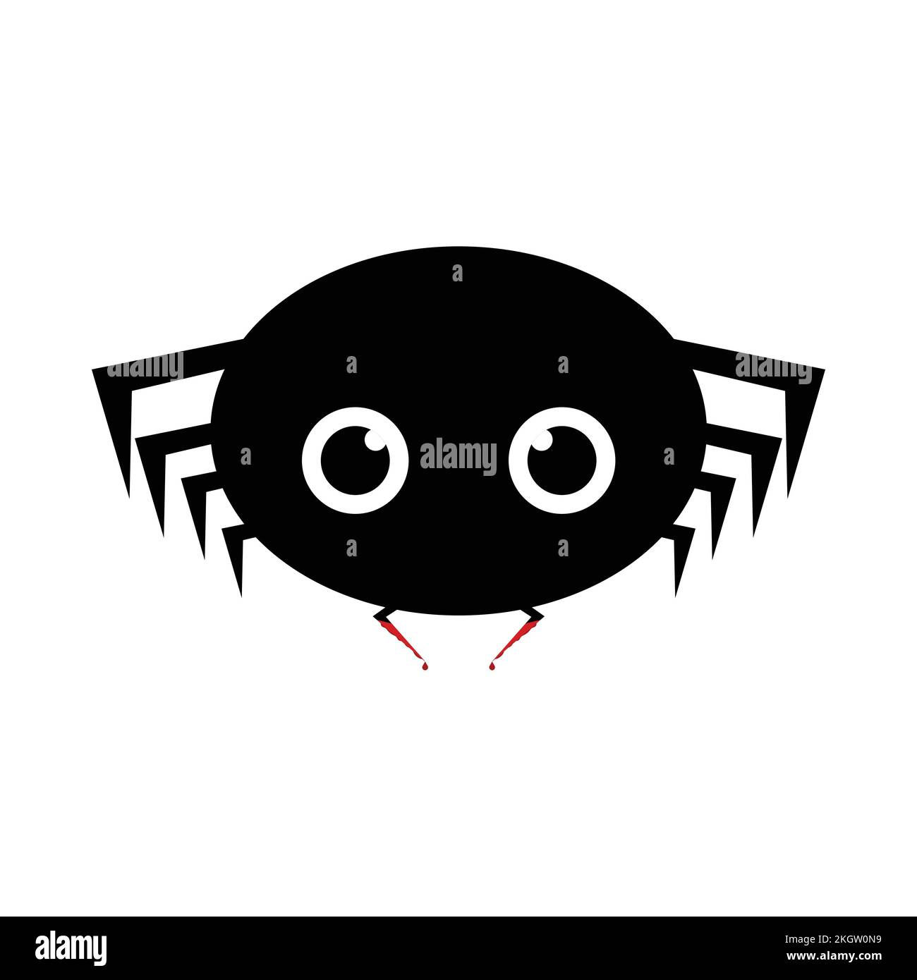 Wallpaper #9WfcCZMBSpphPi3-mtGO258 Halloween Cute Black Spider Vector with Scary Teeth Halloween
