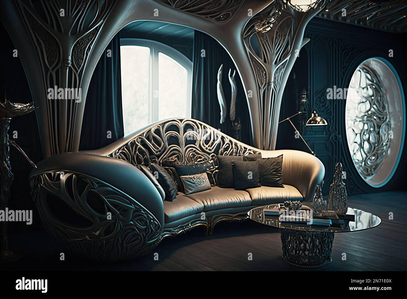 Wallpaper #EWc7-pIBSpphPi3-H5AG23 Cyberpunk Furniture Hi Res Stock Photography and Images Alamy