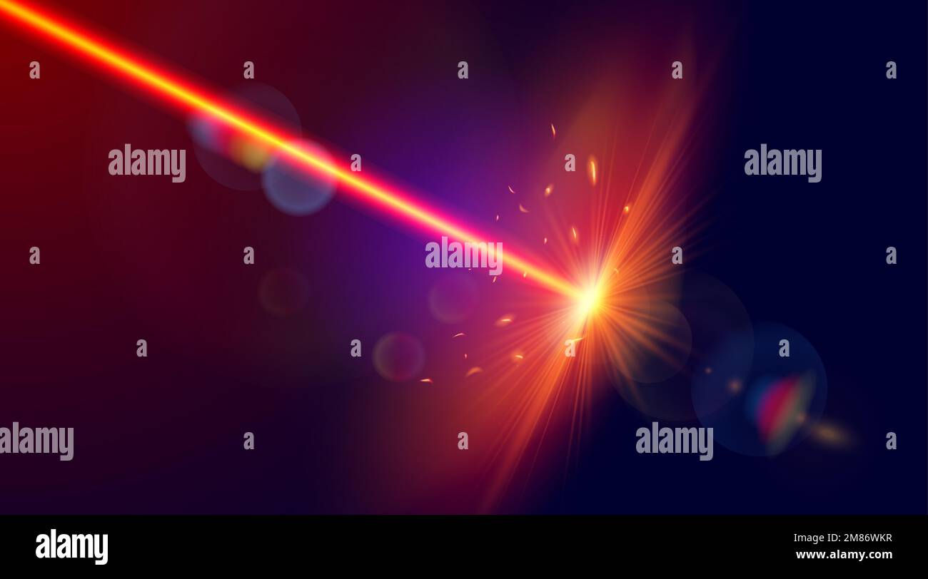 Wallpaper #JmckBZMBSpphPi3-abtO2 Red Laser Strike Laser Beam with Bright Shiny Sparkles Vector Image