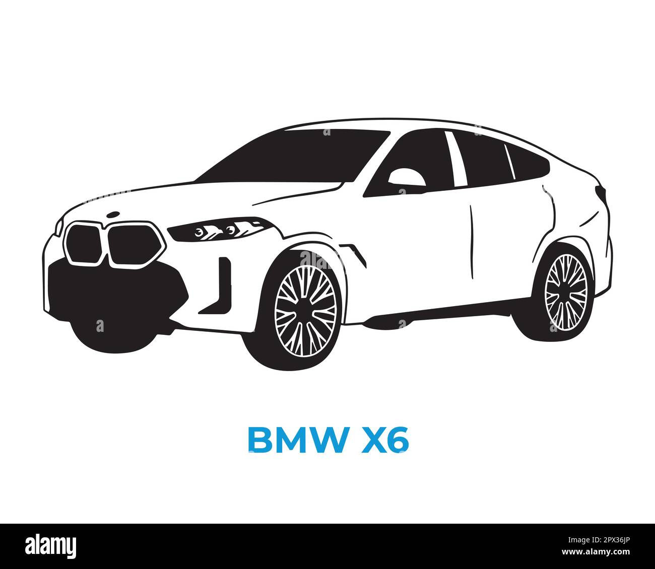 Wallpaper #NUDCMZMBJhL2WPbaZMi0404 Vector Silhouettes Icons of BMW Brand Cars Stock Vector Image Art