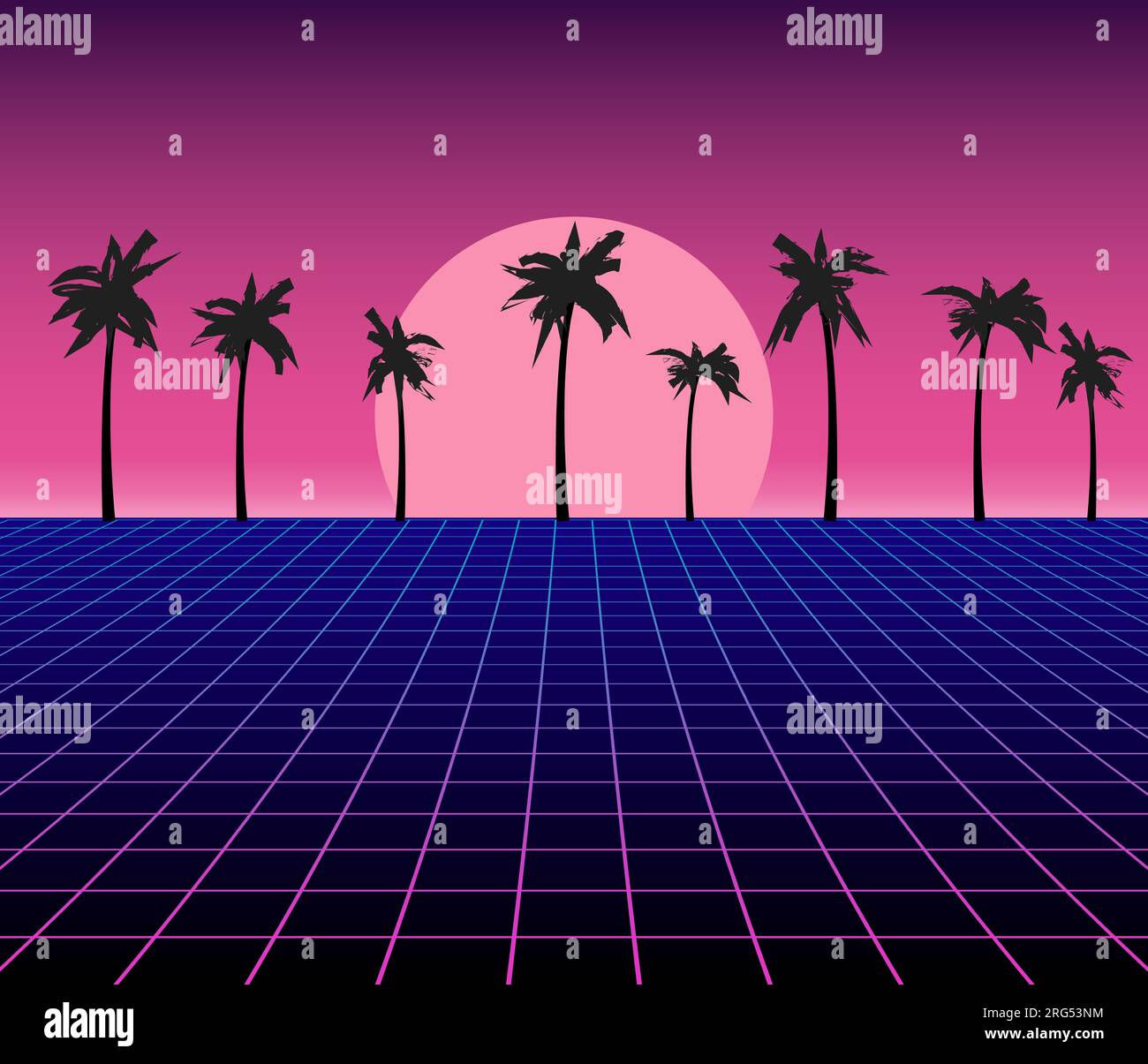 Wallpaper #mWgSF5MBSpphPi3-PA3U117 Synth Wave Retro Grid Background Synthwave 80s Vapor Vector Game