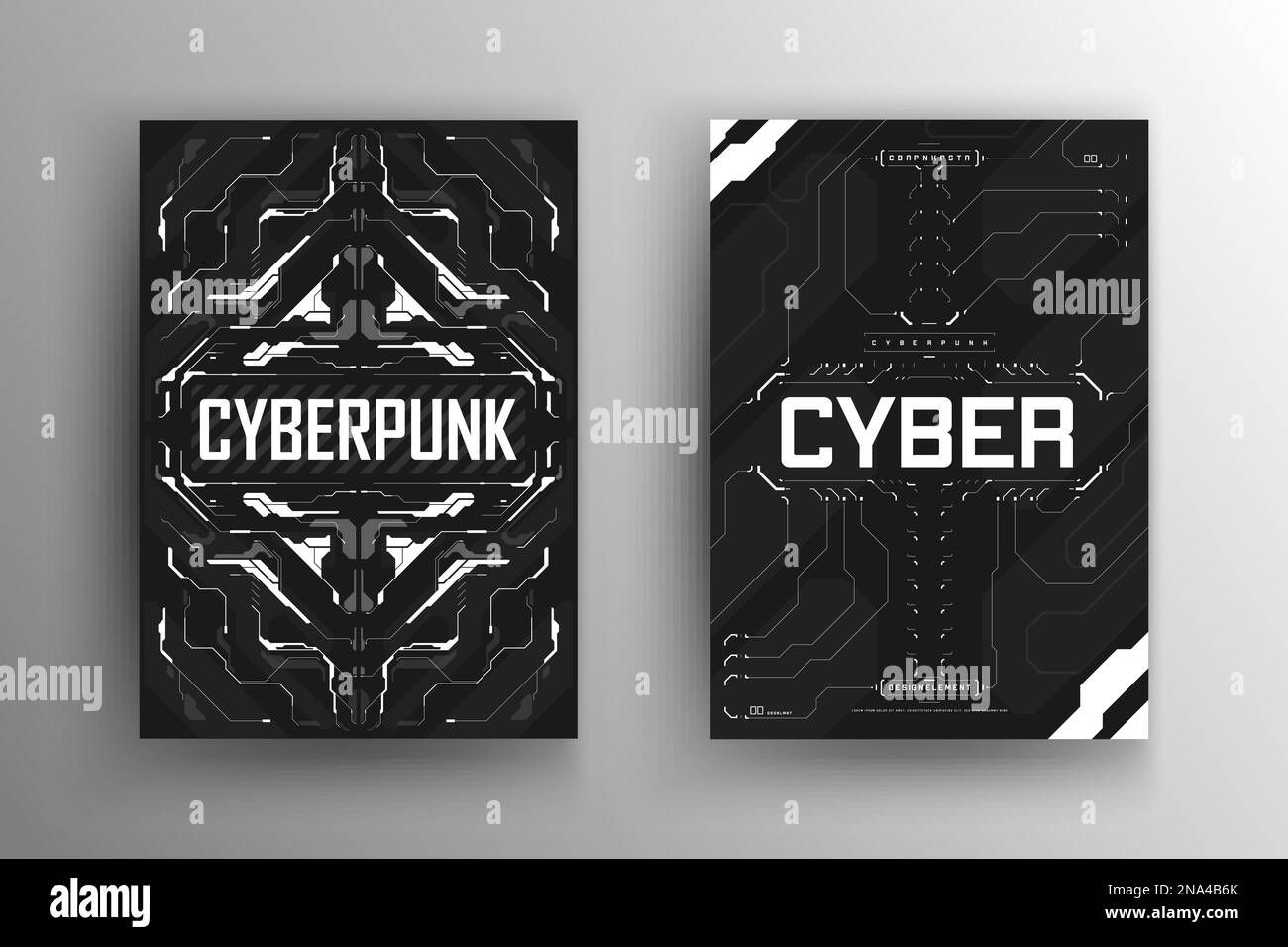 Wallpaper #MGdF-JIBSpphPi3-LInZ59 Set of Cyberpunk Futuristic Posters Cyberpunk Design for Web and Print