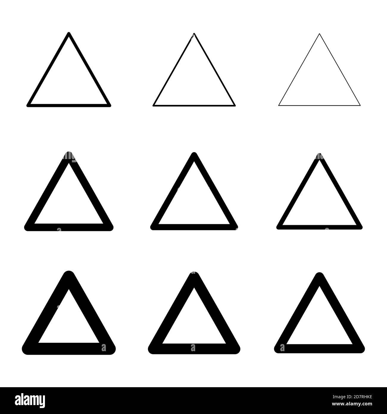 Wallpaper #_GcLCZMBSpphPi3-ZM3k7 Set of Triangle Line Design Collection of Art Shape Isolated on White