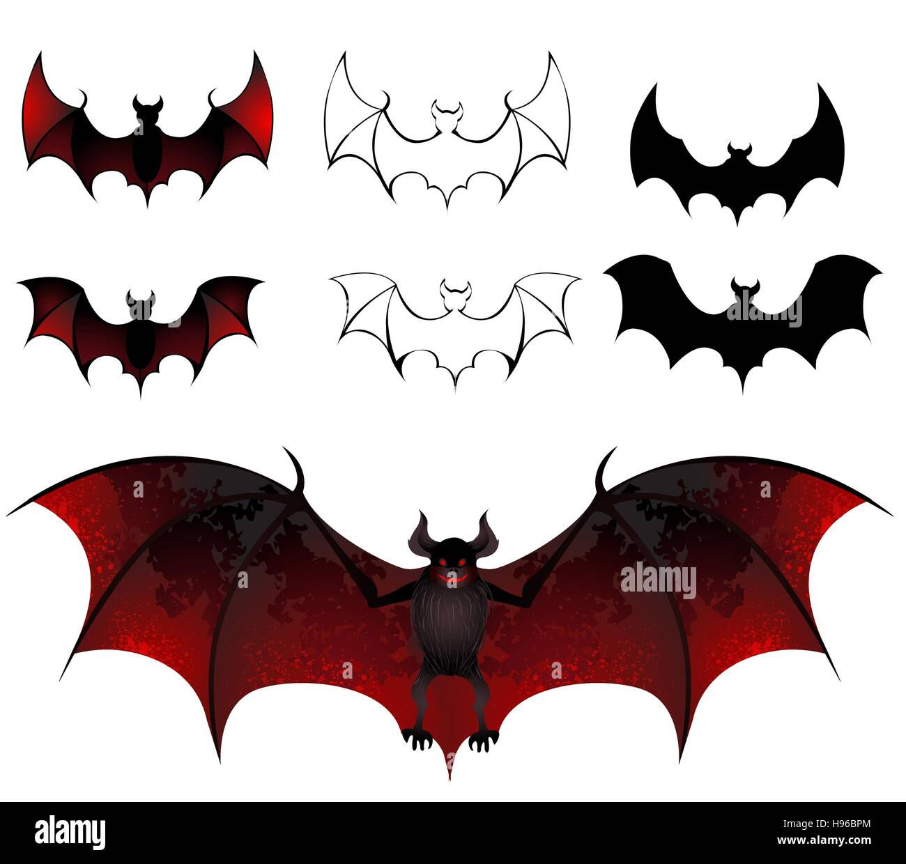 Wallpaper #bXf-JZMB-pgBXx60R6CV150 Artistically Painted Bats with Beautiful Texture Wings on a White