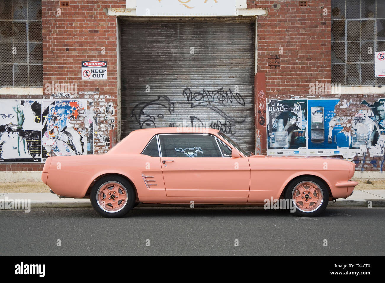 Wallpaper 41D04 Modified and Customized Pink Ford Mustang Stock Photo Alamy HD Wallpaper 41D04