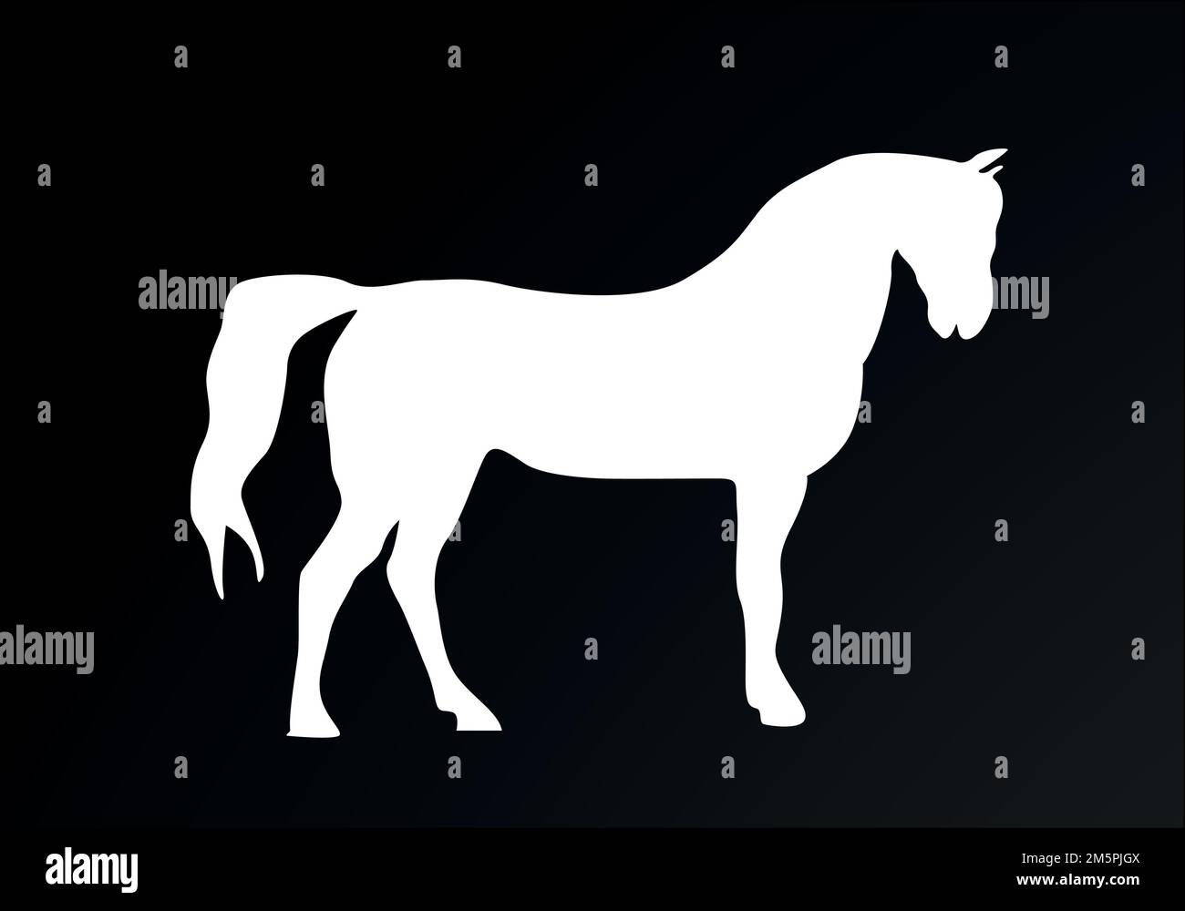 Wallpaper #hGcAC5MBSpphPi3-Edcw241 White Silhouette of a Horse Body Silhouettes for Designer Vector