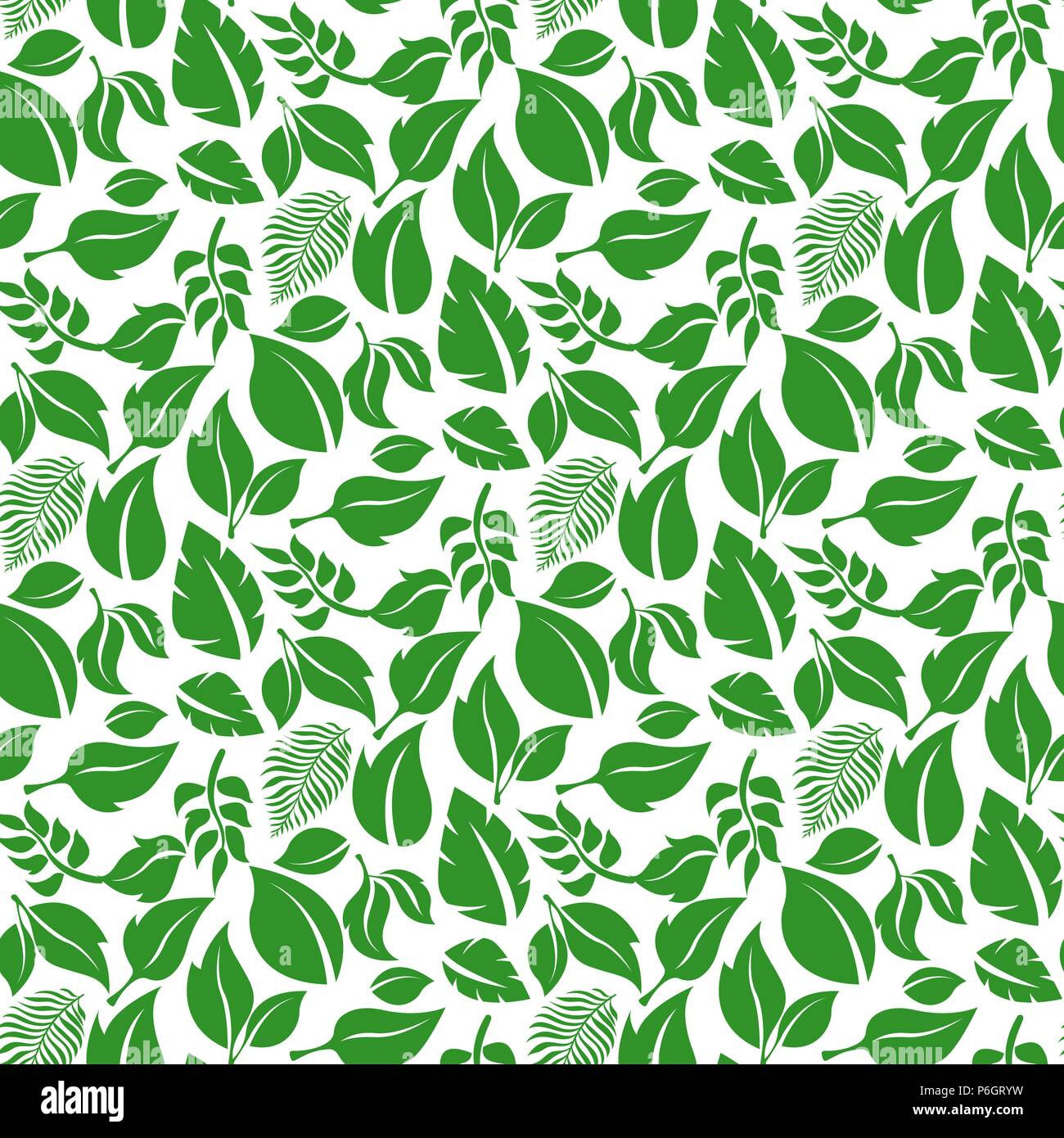 Wallpaper #am19apcBycdYOYFTxHE60 Green Leaves Pattern Seamless Background Stock Vector Image Art Alamy
