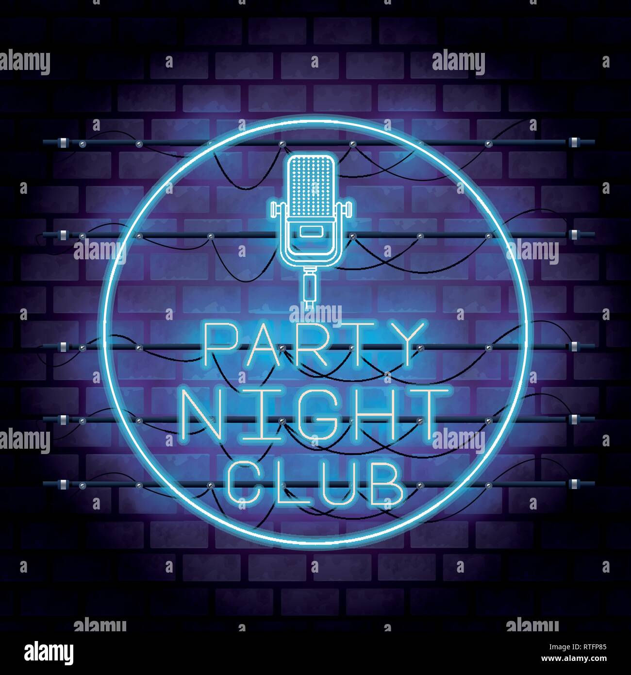 Wallpaper #32gqF5MBSpphPi3-sA2h45 Disco Party Neon Lights Stock Vector Image Art Alamy