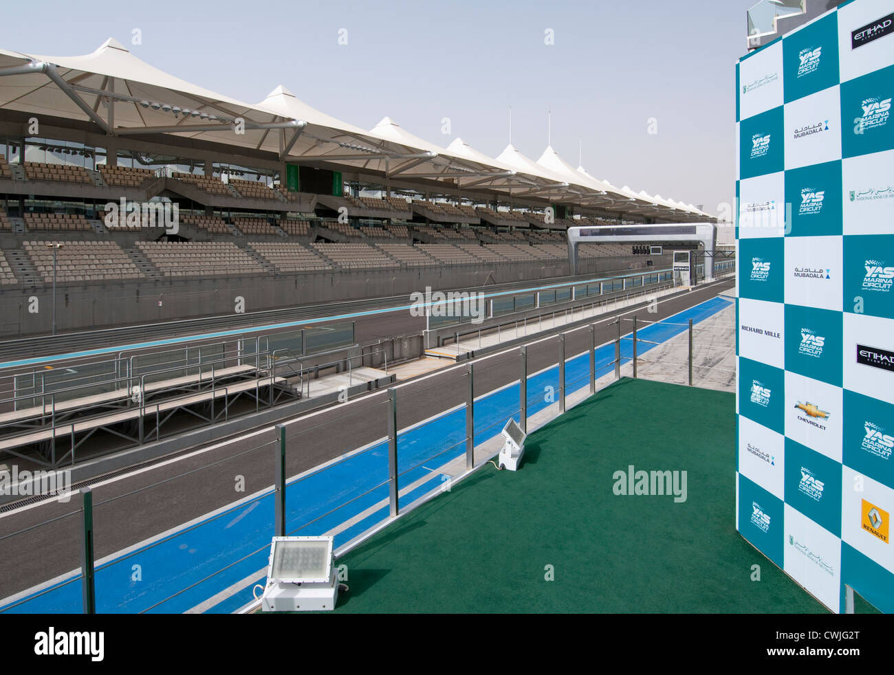 Wallpaper #mmd2EpMBSpphPi3-UvvA70 The Podium at Yas Circuit Formula 1 Yas Island Abu Dhabi Stock Photo