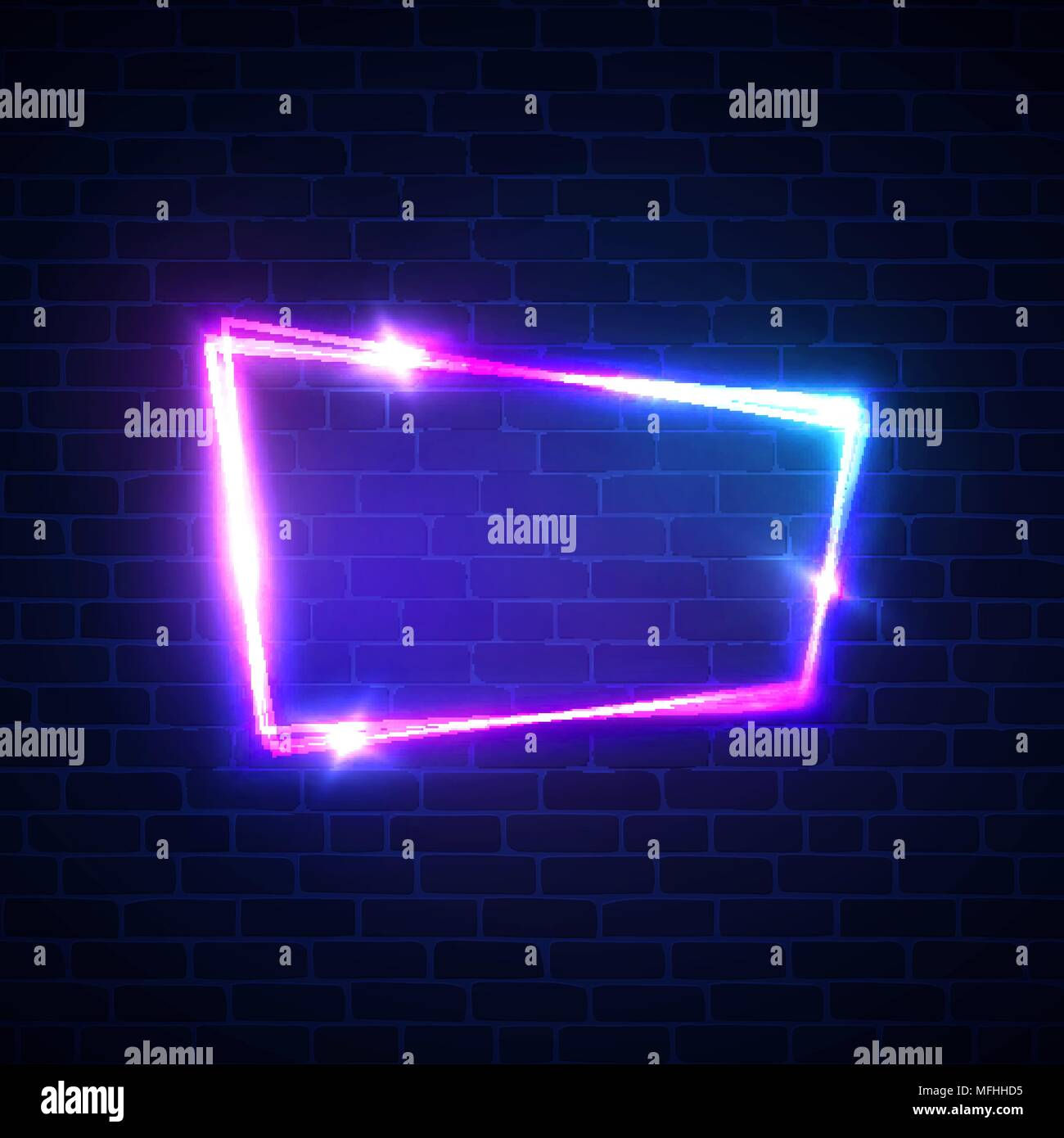 Wallpaper #32gqF5MBSpphPi3-sA2h163 Night Club Neon Sign on Brick Wall Background Blank 3D Retro Frame