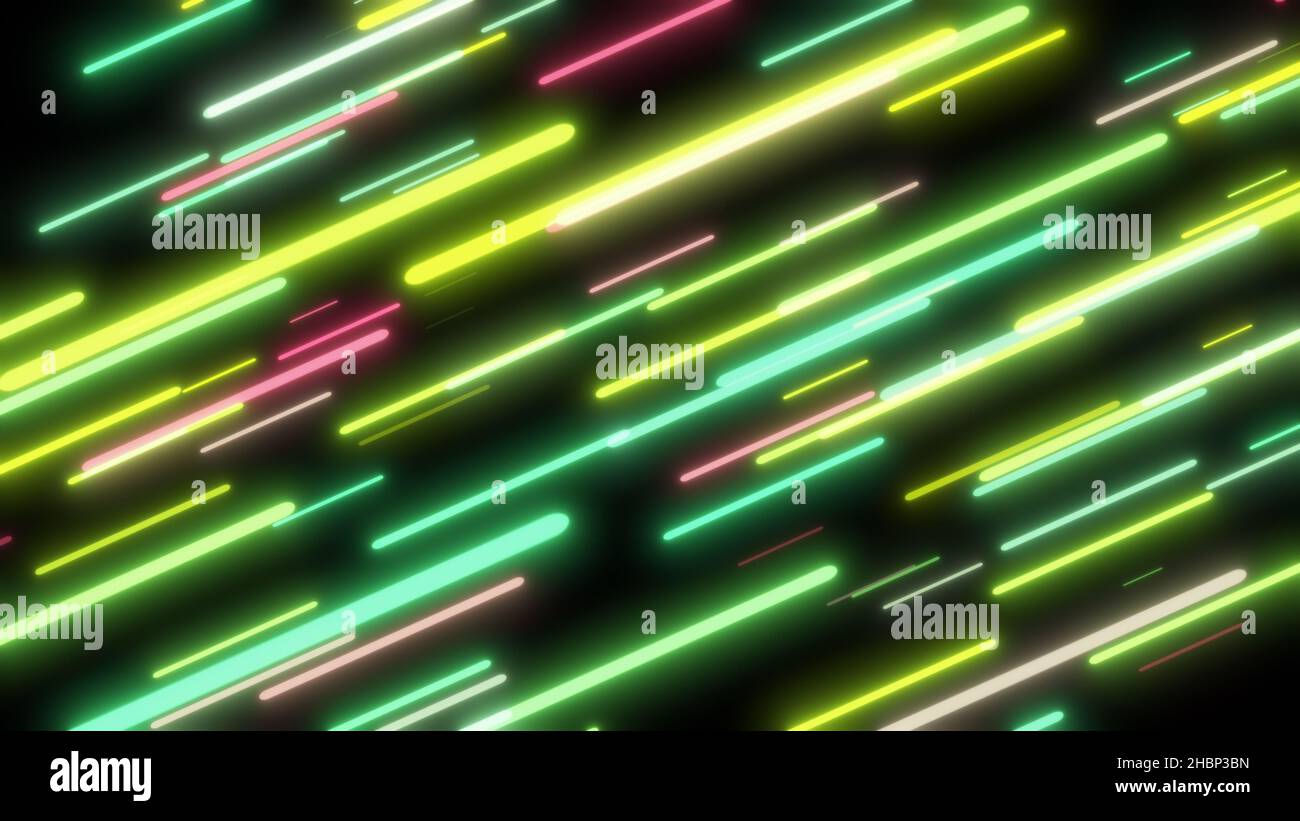 Wallpaper #A0ApMJMBJhL2WPbazsCh56 Colorful Flying Neon Lights Abstract Background Bright Neon Line