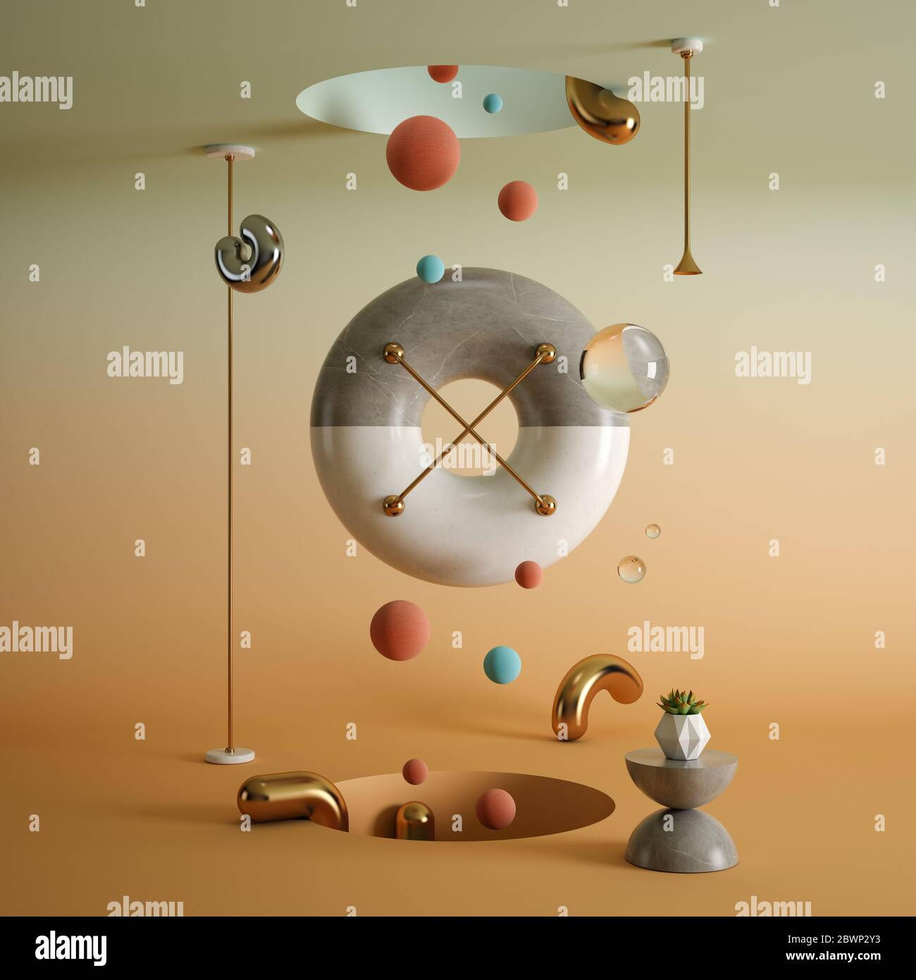 Wallpaper #gGfoDJMBSpphPi3-KuHk39 Abstract Surrealism Shape Art 3D Rendering Stock Photo Alamy