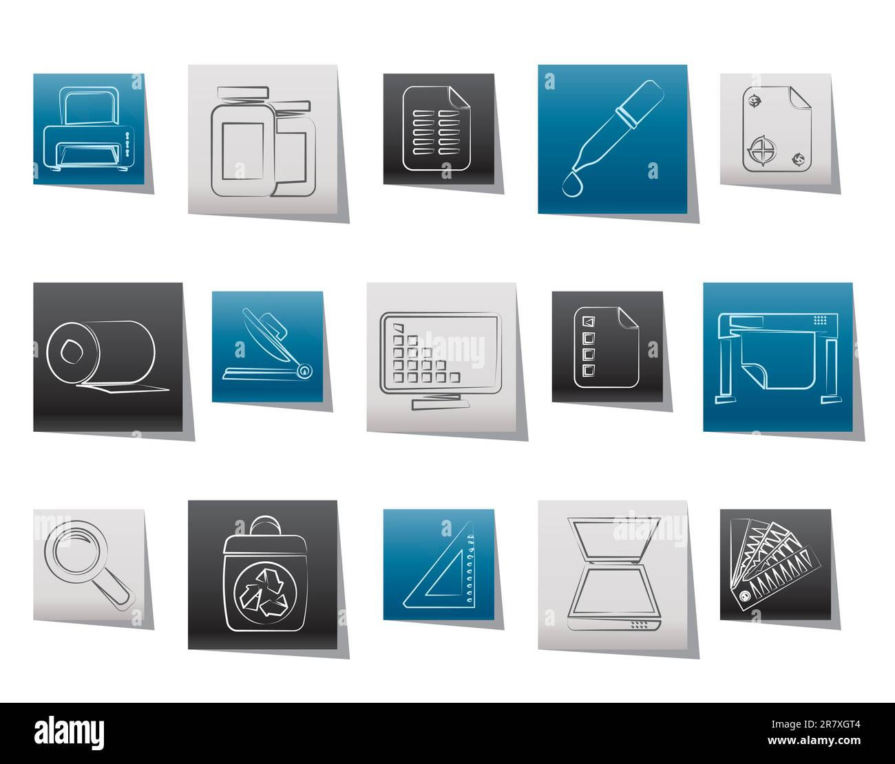 Wallpaper #gGdQ7pIBSpphPi3-YVxF330 Commercial Print Icons Vector Icon Set Stock Vector Image Art Alamy