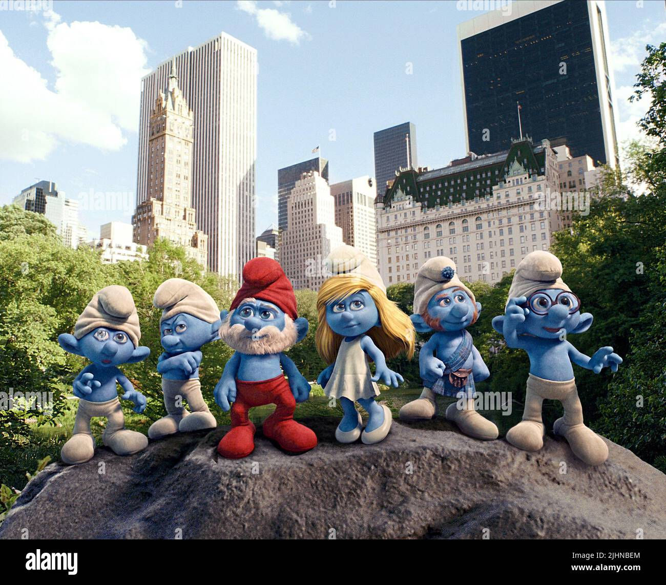 Wallpaper #jmdi6pIBSpphPi3-iEY-107 Clumsy Grouchy Papa Smurfette Gutsy Brainy the Smurfs 2011 Stock