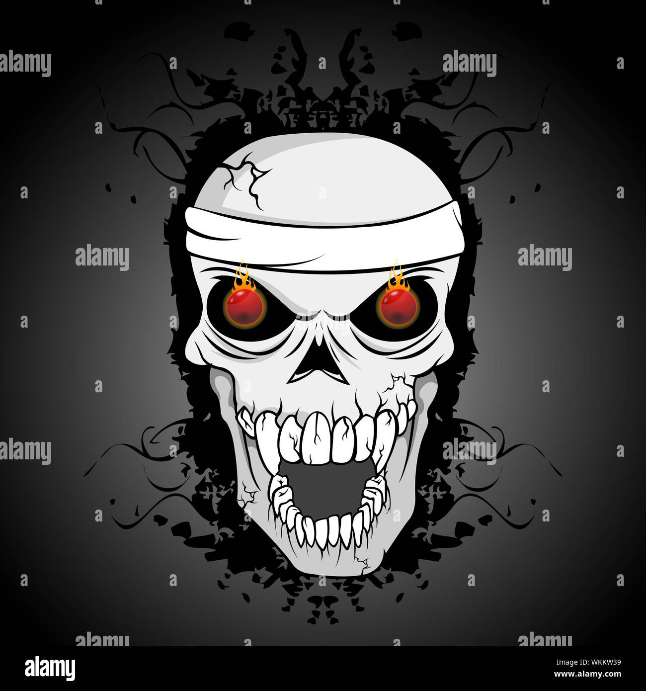 Wallpaper #WWdkEpMBSpphPi3-tvsO348 Illustration of Abstract Skull Stock Photo Alamy