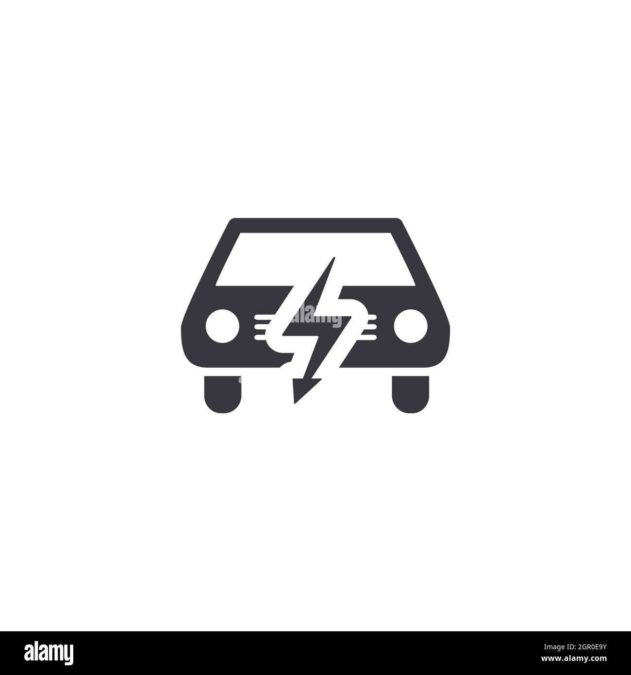 Wallpaper #QWd37pIBSpphPi3-ql0r305 Electric Car Front View Silhouette Simple Black Icon Isolated on
