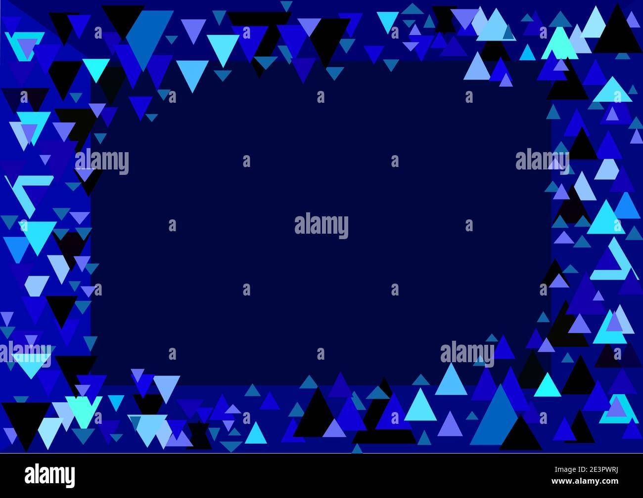 Wallpaper #b2c__JIBSpphPi3-Q5ew215 Triangles in Different Sizes and Colors on a Dark Blue Background