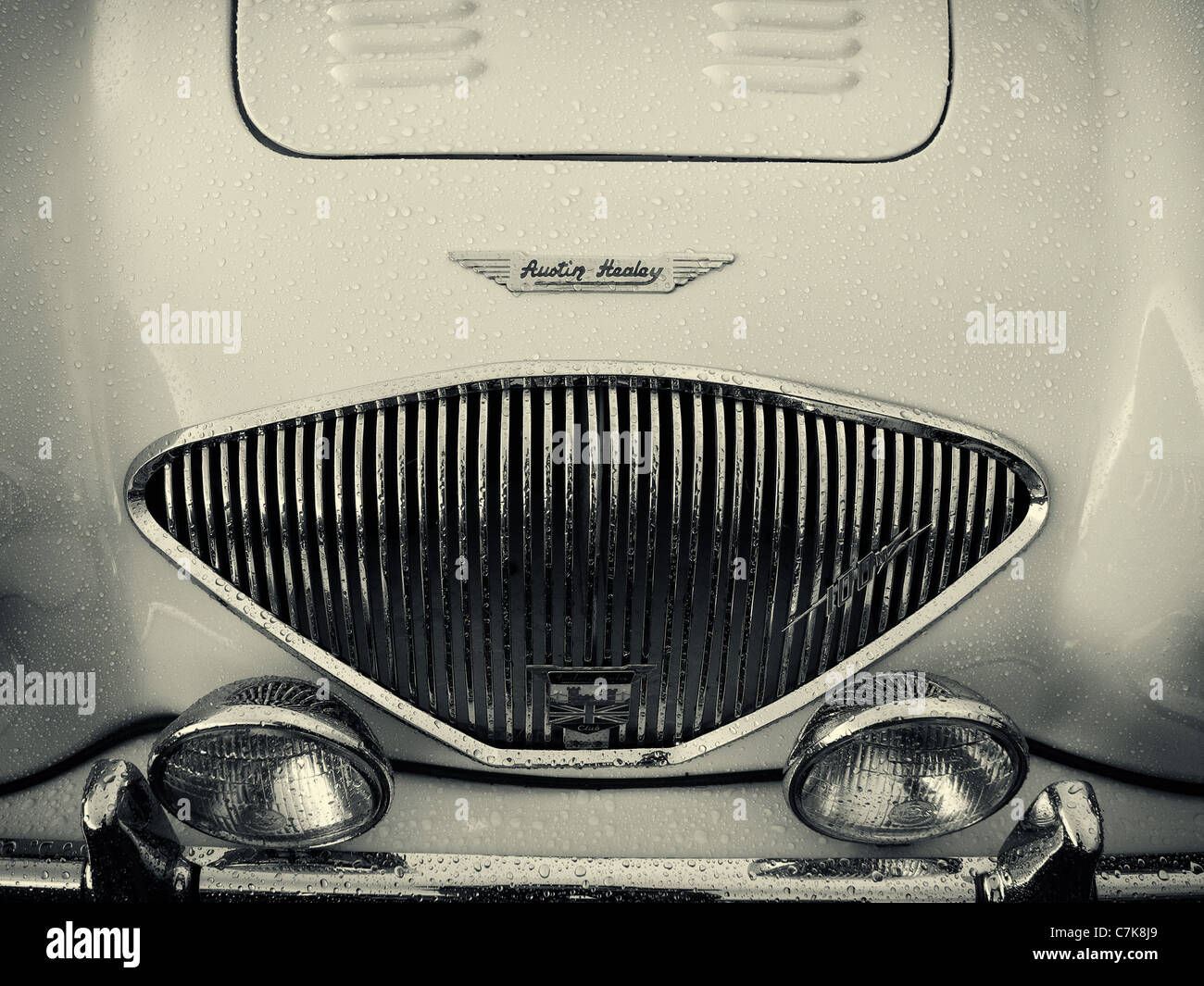 Wallpaper #69ec4 Morgan Sports Car Front Grill with Badges Stock Photo Royalty Free