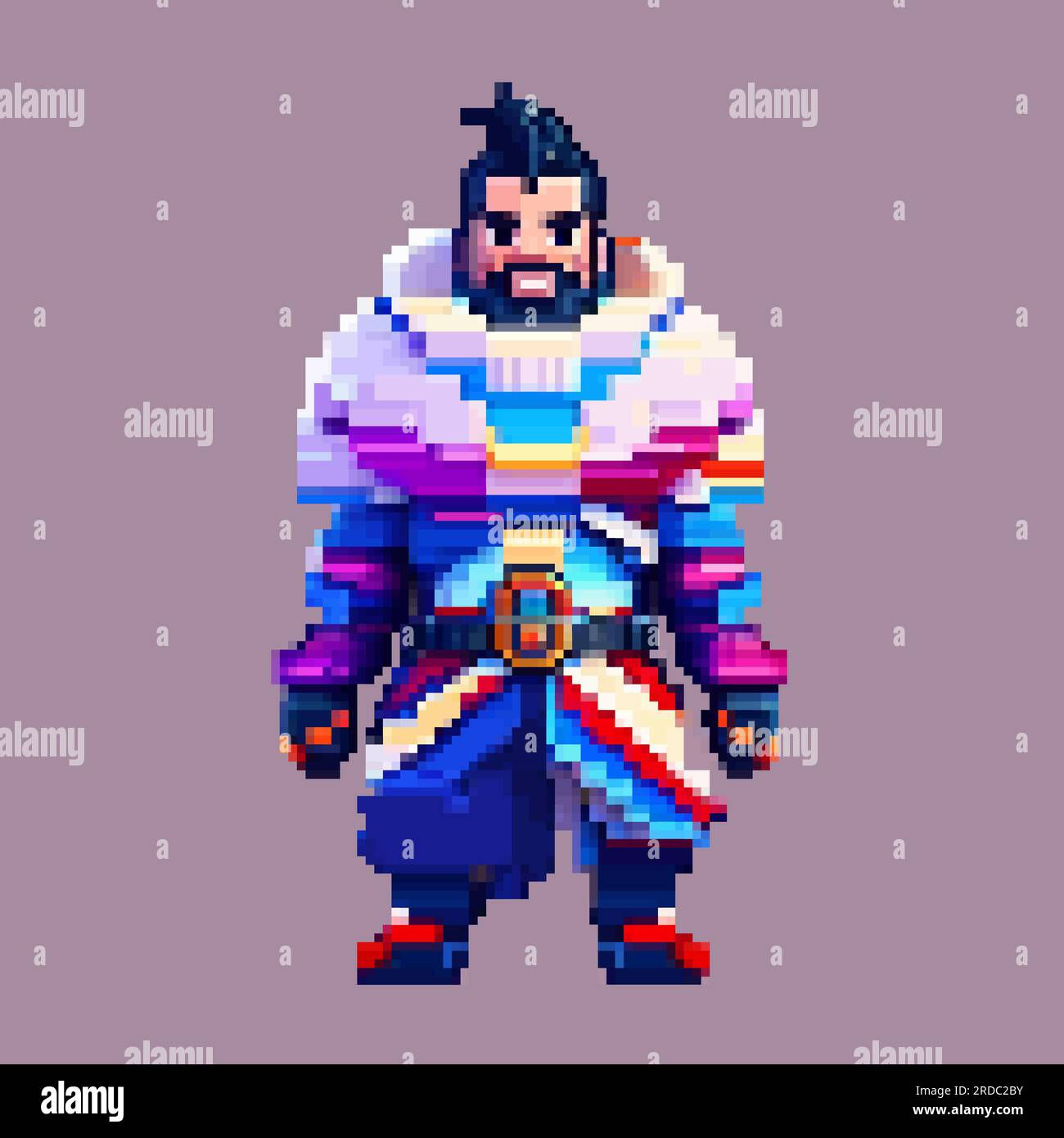 Wallpaper #D1YuepcBsd6xcFiEk9wE174 Japanese Samurai Warrior Pixel Art Character for 8 Bit Game Scenery