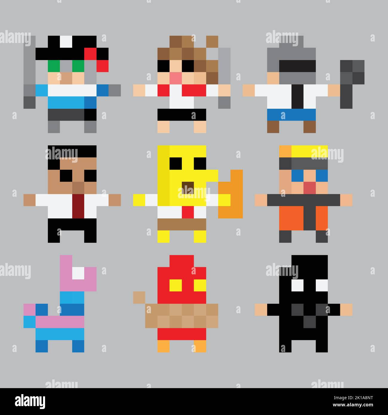 Wallpaper #D1YuepcBsd6xcFiEk9wE8 Kukoro Pixel Art Character Steam Chat Game Asset a Set of 9 Cute