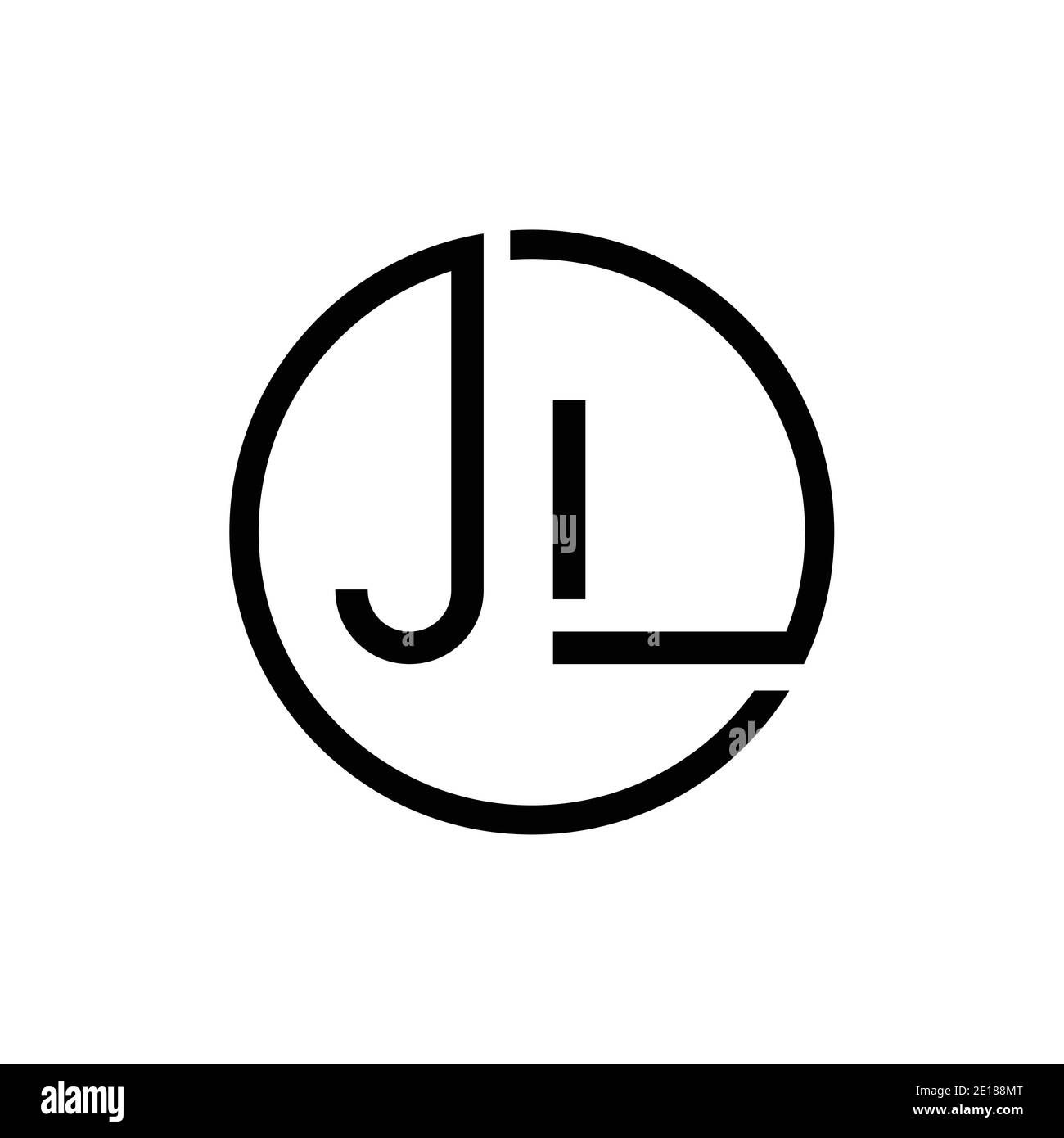 Wallpaper #32gDHZMBSpphPi3-UySa107 Carta Creativa Jl Logo Diseno De La Plantilla Vectorial Letra Circular