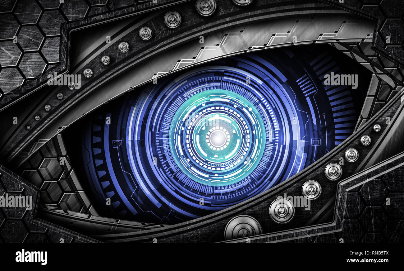 Wallpaper #vWdm9pIBSpphPi3-zYNc128 Abstract Robot Eye Background Stock Photo Alamy
