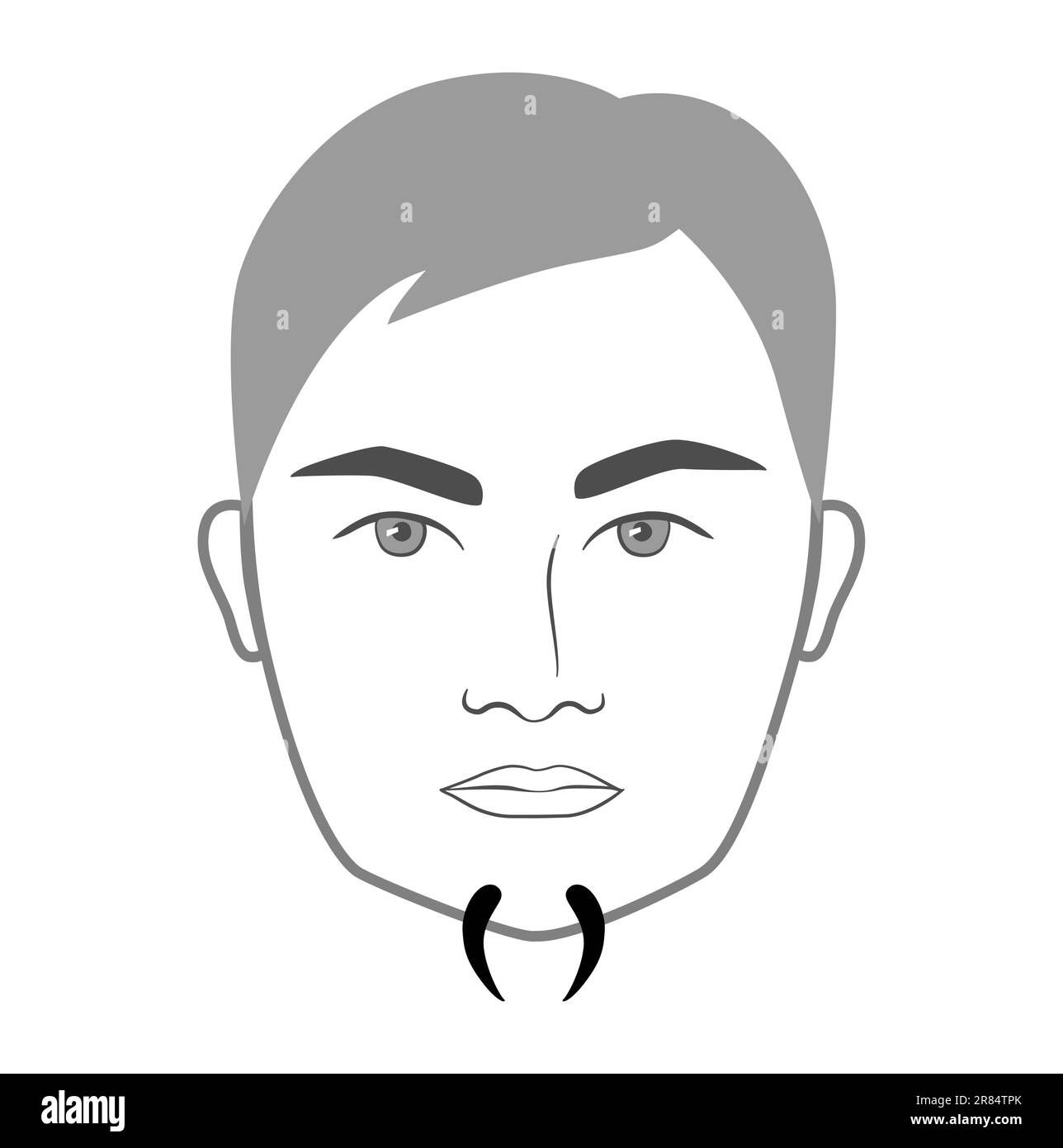 Wallpaper #1WfB-JIBSpphPi3-ior0124 Male Face Outline Blank