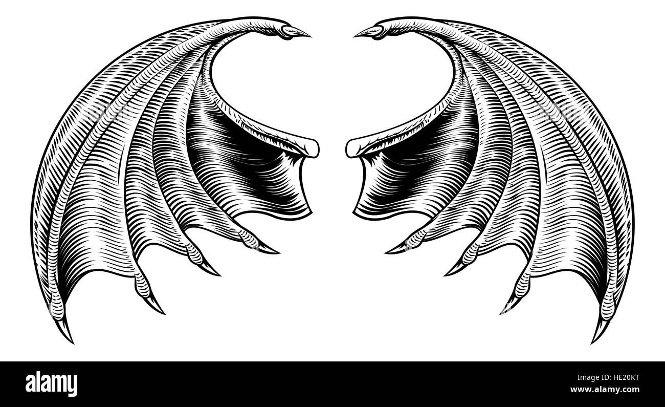 Wallpaper #r3KDMpMBX2lk1u3ogFrF247 A Demon Dragon or Vampire Bat Wings Horror Halloween Design in a
