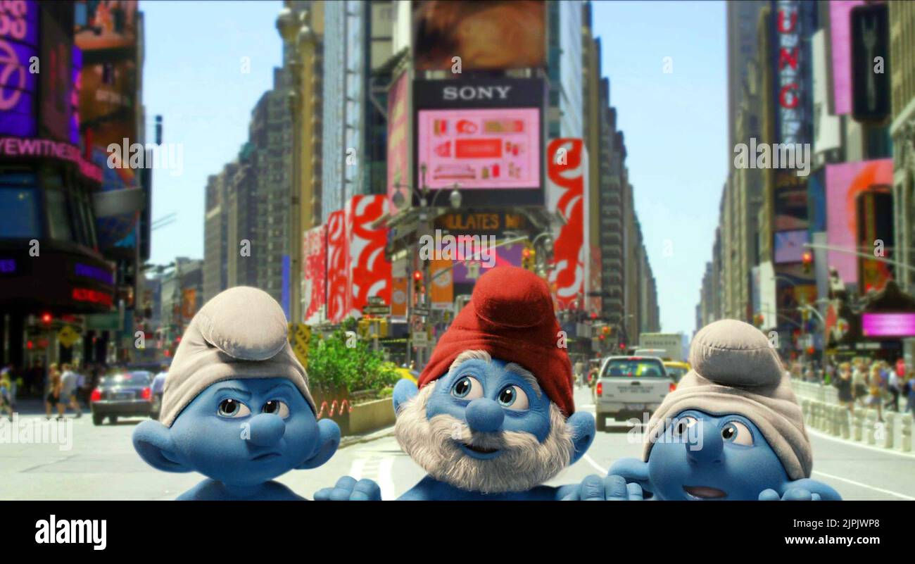 Wallpaper #jmdi6pIBSpphPi3-iEY-271 Grouchy Papa Clumsy the Smurfs 2011 Stock Photo Alamy
