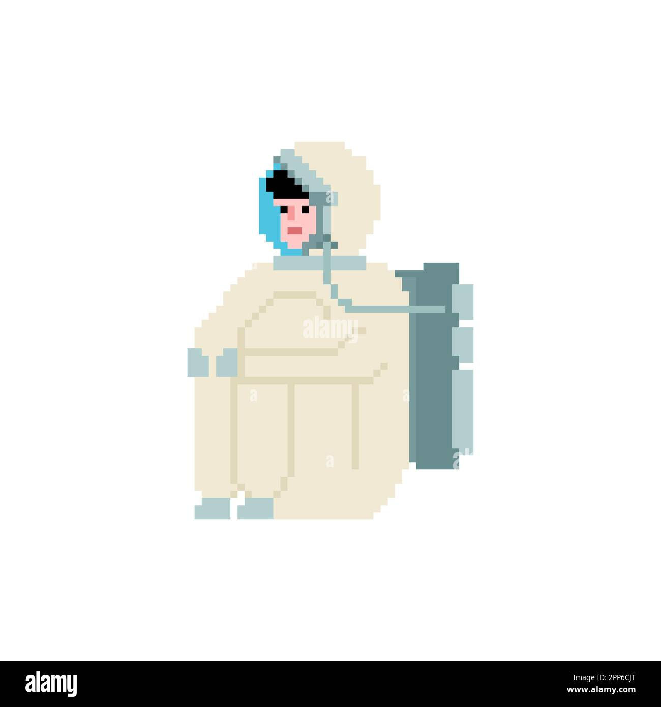 Wallpaper #YjGbNZMB5zzyi_yY1Fda74 Astronaut Sitting Pixel Art 8 Bit Spaceman Pixelated Vector